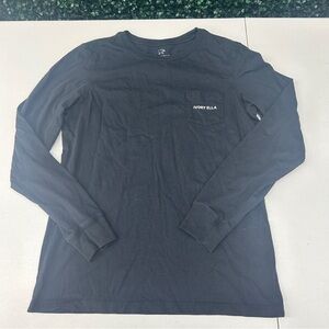 Ivory Ella Colorful Elephant Women’s Black Long Sleeve Tee Shirt Size S